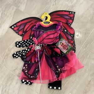 Pink and Black Butterfly Kids Costume